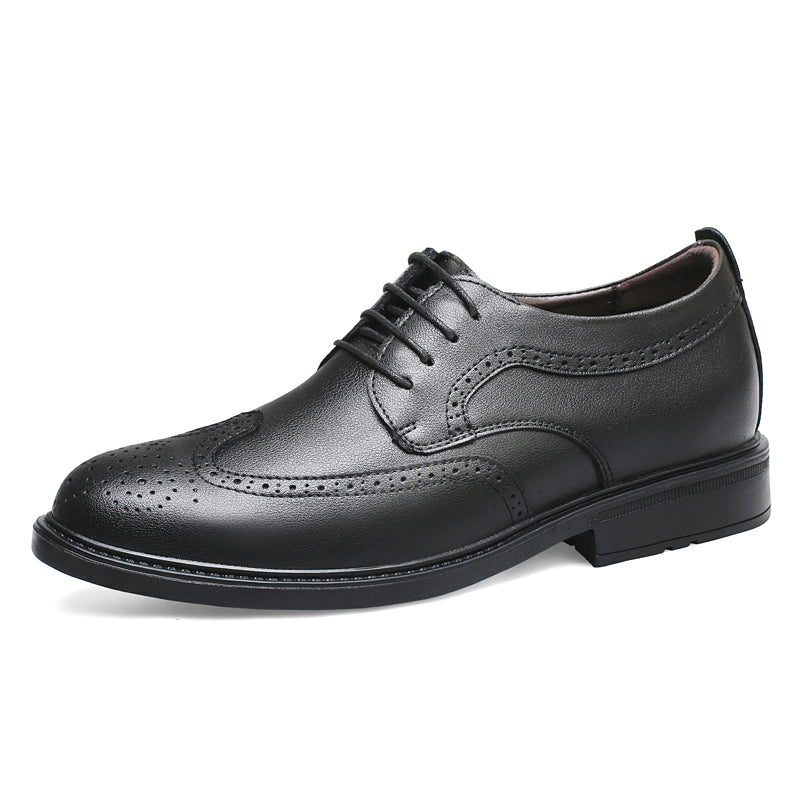 Mens Gradient Burnished Brogue Oxford Dress Shoes