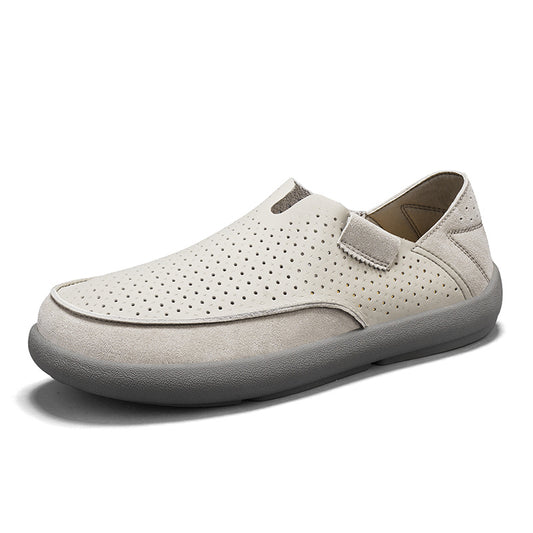 Mens Perforated Slip On Casual Loafers