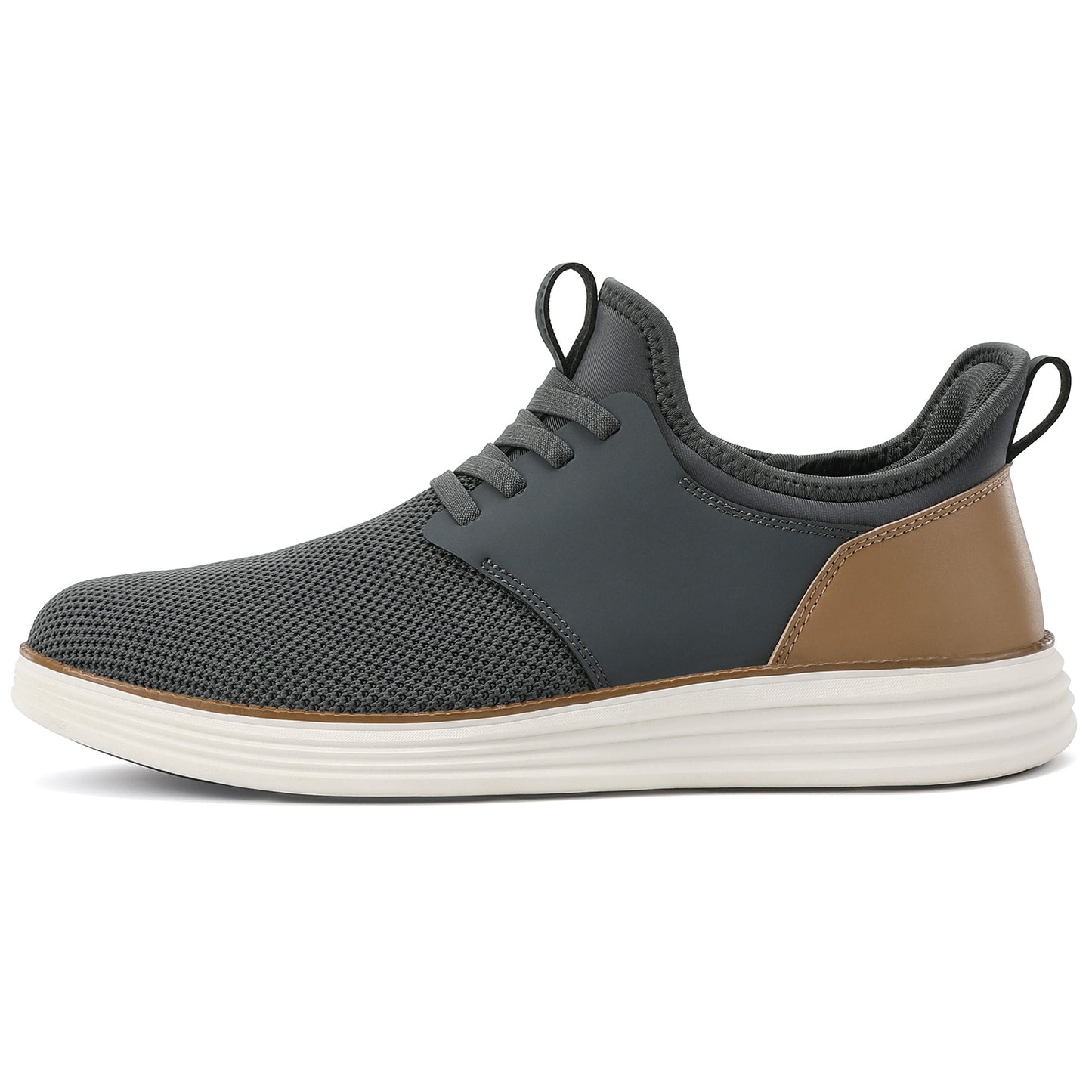 Mens Casual Athletic shoes Hands Free Slip On Casual Sneakers Breathable Mesh Tennis Shoes Lightweight Fashion Walking Shoes Comfortable Minimalist Work Shoes Slip On Rubber Soles