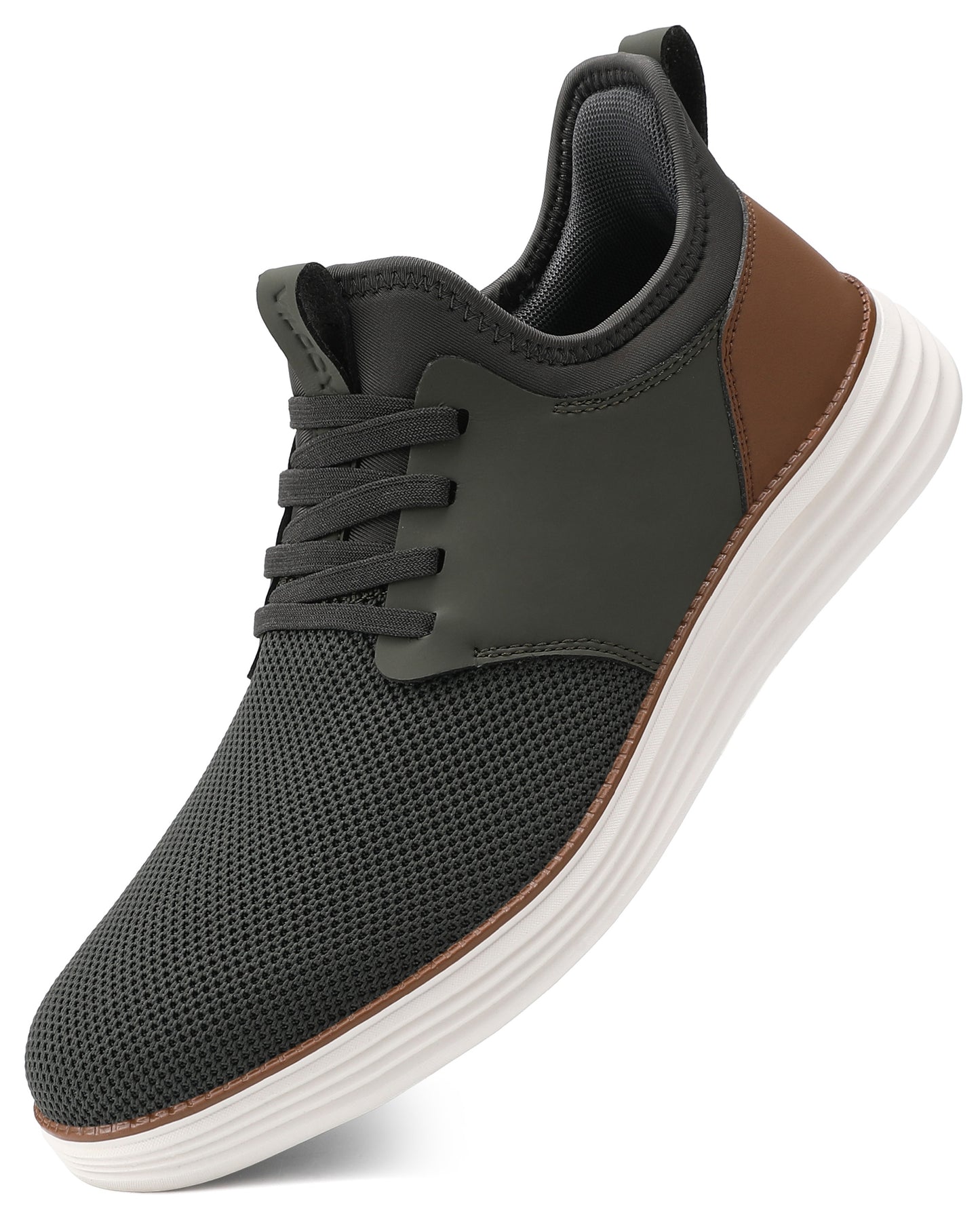 Mens Casual Athletic shoes Hands Free Slip On Casual Sneakers Breathable Mesh Tennis Shoes Lightweight Fashion Walking Shoes Comfortable Minimalist Work Shoes Slip On Rubber Soles
