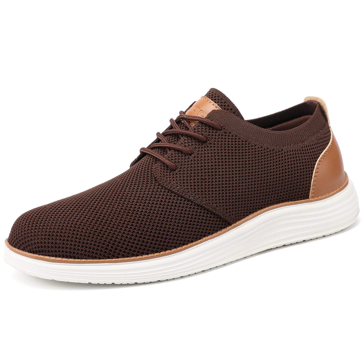 Men's Lace Up elastic collar Fashion Dress Sneakers Business Oxfords Comfortable Breathable Lightweight Casual Walking Shoes