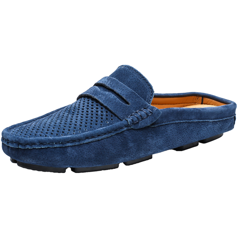 Men's Casual Half Slippers  Honeycomb Comfortable Breathable Lightweight Loafers Walking Beans Shoes