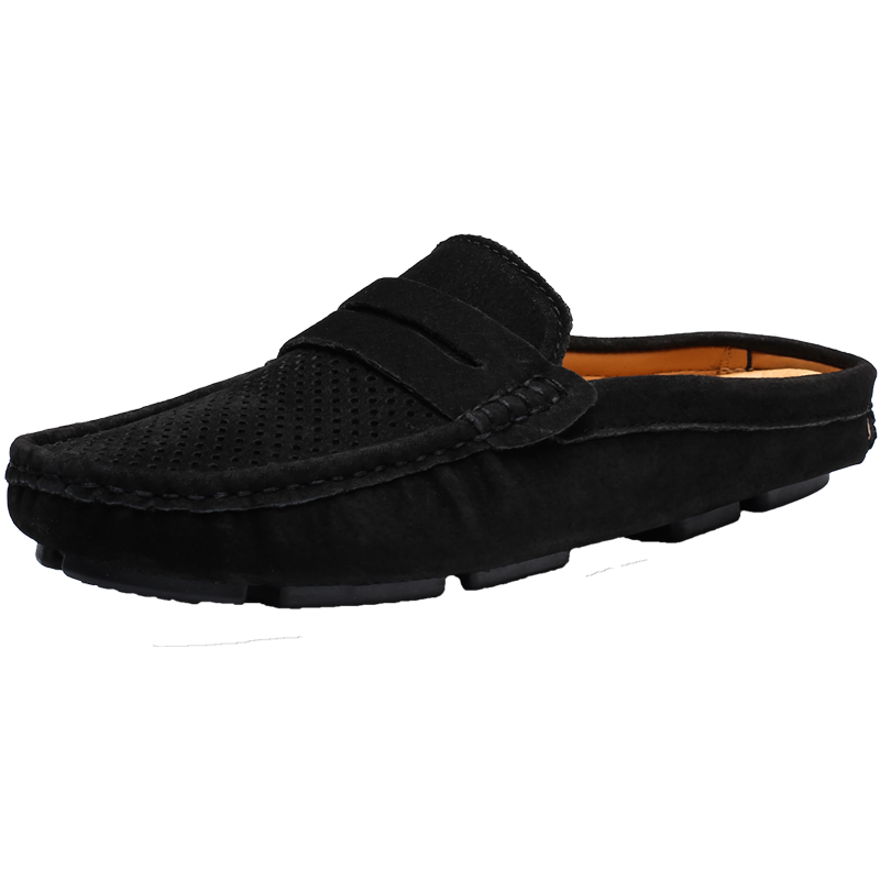 Men's Casual Half Slippers  Honeycomb Comfortable Breathable Lightweight Loafers Walking Beans Shoes
