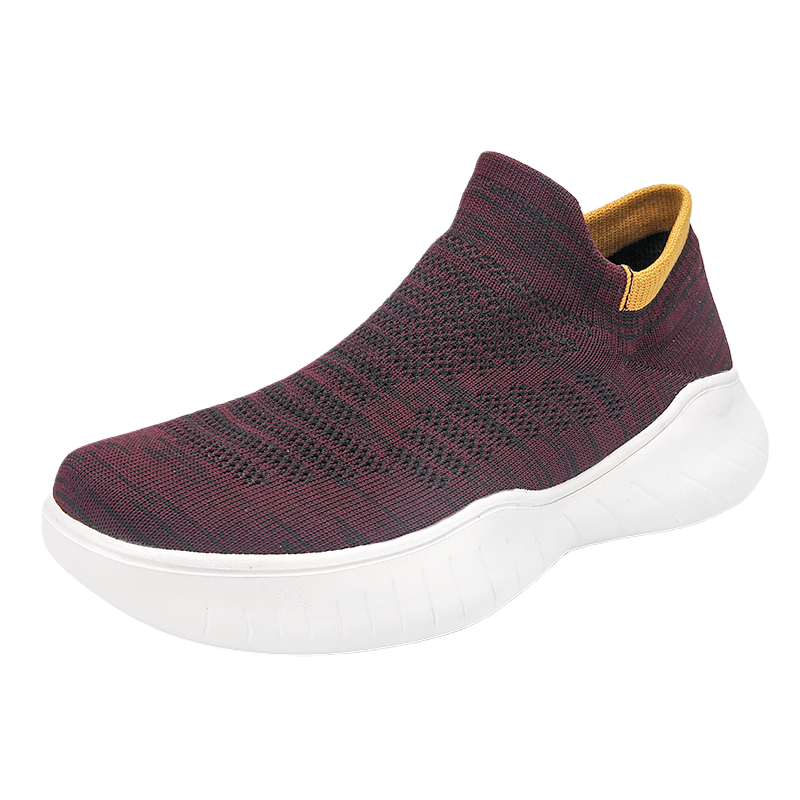 Men's Casual Sneakers Socks Shoes Knitted Breathable Lightweight Comfortable Slip On Loafers Walking Shoes