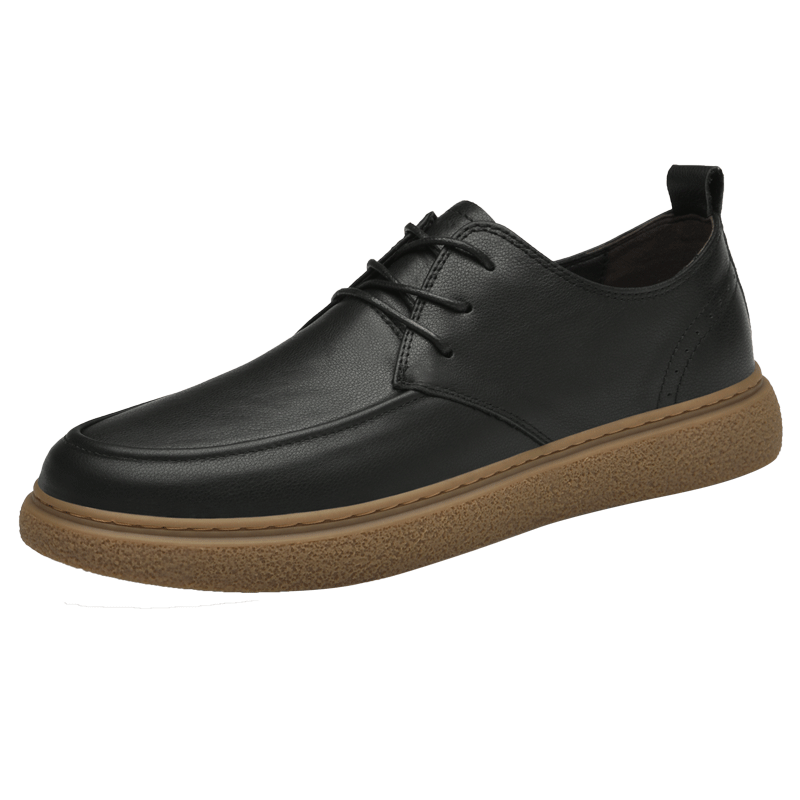 Men's Lace-Up Casual Genuine Leather Shoes Walking Oxfords Business Dress Shoes