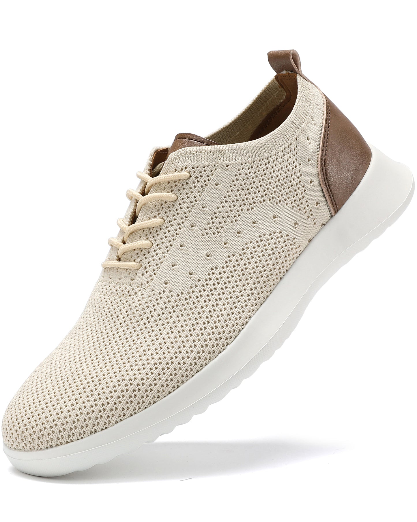 Men's Casual Dress Oxfords Shoes Knit Lightweight Breathable Fashion Sneaker