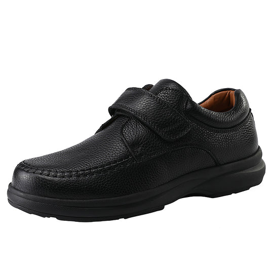 Vilocy Genuine Leather Breathable Adjustable Diabetic Shoes