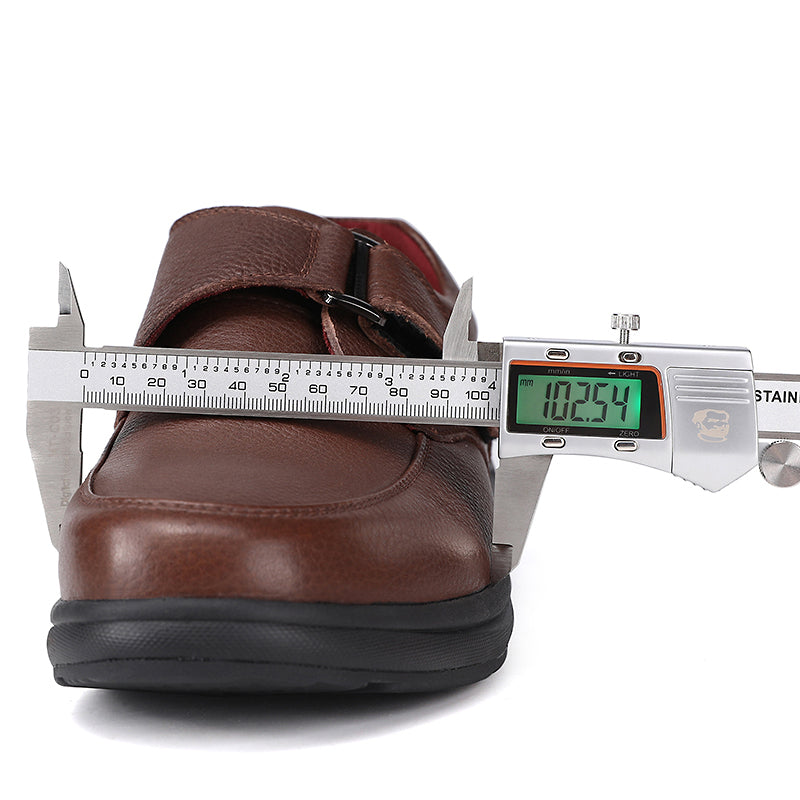 Top Genuine Leather Casual Men Medical Diabetic Shoes Extra Wide Men Shoes for Diabetic