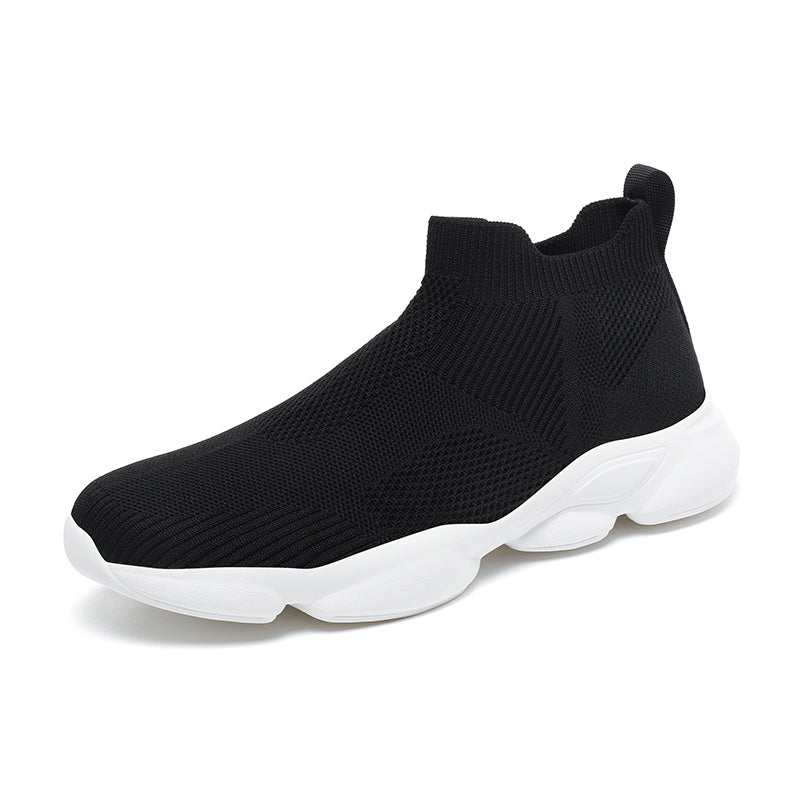 Mens Walking Shoes Breathable Knit Slip On Sneakers Lightweight Shoes Casual Running Tennis Shoes