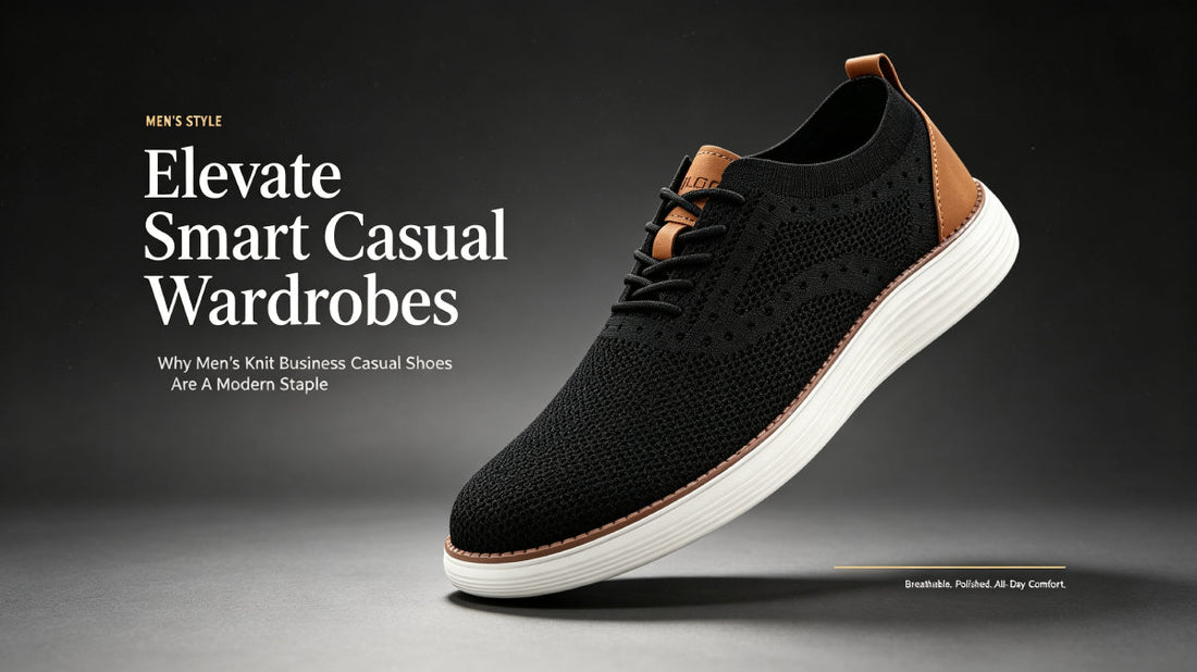 Elevate Smart Casual Wardrobes: Why Men’s Knit Business Casual Shoes Are A Modern Staple
