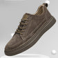 Men's Lace Up Casual Board Shoes Leather Business Comfortable Breathable Handmade Fashion