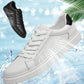 Men's Lace Up Casual Leather Board Shoes Comfortable Breathable Lightweight Fashion Vintage