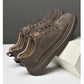 Men's Lace Up Casual Board Shoes Leather Business Comfortable Breathable Handmade Fashion