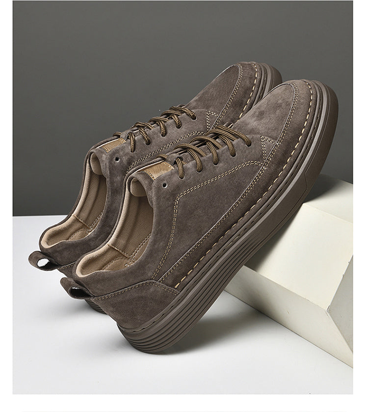 Men's Casual Vintage Leather Shoes Walking Business Comfortable Breath –  Vilocy