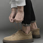 Men's Lace Up Casual Board Shoes Leather Business Comfortable Breathable Handmade Fashion
