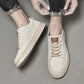 Men's Lace Up Casual Board Shoes Leather Business Comfortable Breathable Handmade Fashion