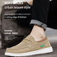 Men's Casual Lace Up Canvas Shoes Slip On Loafers Lightweight Comfortable Breathable Fashion Sailboat Shoes
