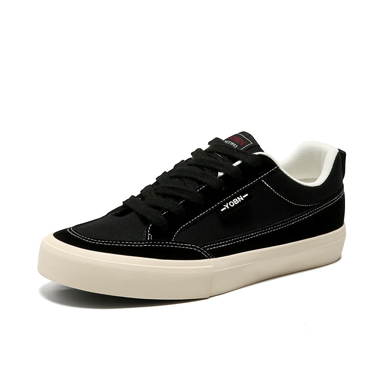 Mens Retro Low‑Top Canvas Skate Shoes