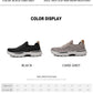Mens Lace-up Knitted Thick Sole Heightened Casual Shoes Outdoor Walking Comfortable Lightweight Breathable Sneakers