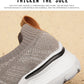 Mens Lace-up Knitted Thick Sole Heightened Casual Shoes Outdoor Walking Comfortable Lightweight Breathable Sneakers
