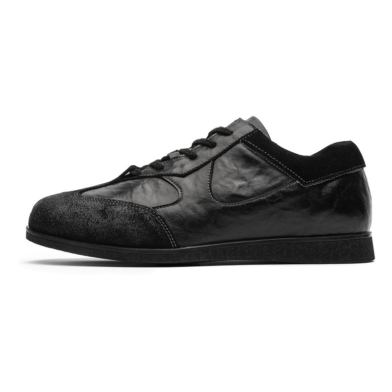 Mens Black Low Tops Casual Trainer Sneakers