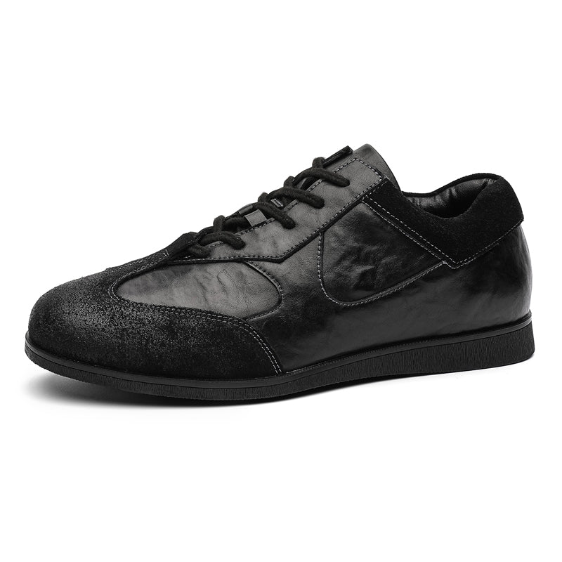 Mens Black Low Tops Casual Trainer Sneakers