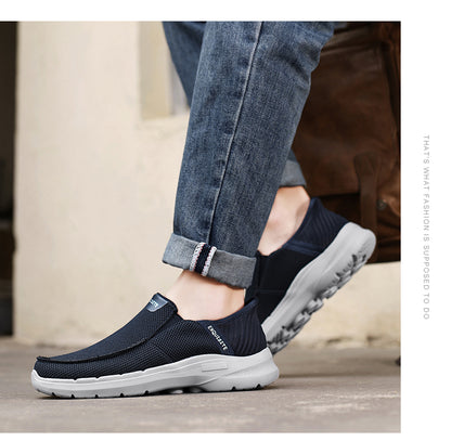 Men's Knit Mesh Slip On Casual Walking Loafers