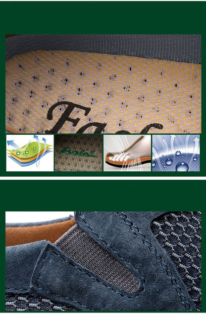 VILOCY Men's Breathable Mesh Slip On Driving Loafers