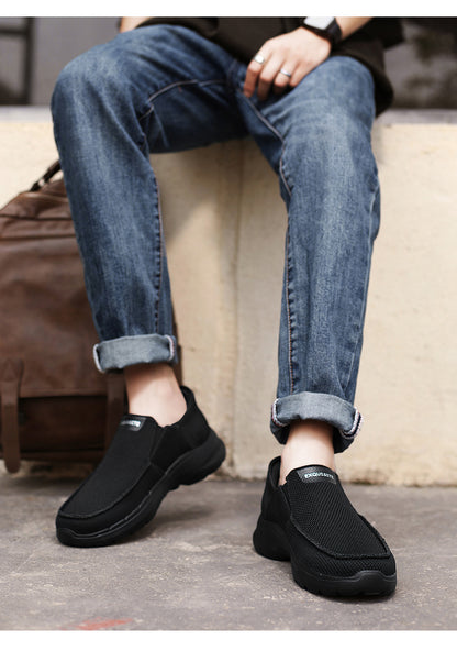 Men's Knit Mesh Slip On Casual Walking Loafers