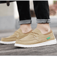 Men's Casual Lace Up Canvas Shoes Slip On Loafers Lightweight Comfortable Breathable Fashion Sailboat Shoes