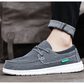 Men's Casual Lace Up Canvas Shoes Slip On Loafers Lightweight Comfortable Breathable Fashion Sailboat Shoes