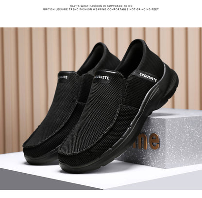 Men's Knit Mesh Slip On Casual Walking Loafers