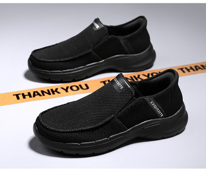 Men's Knit Mesh Slip On Casual Walking Loafers