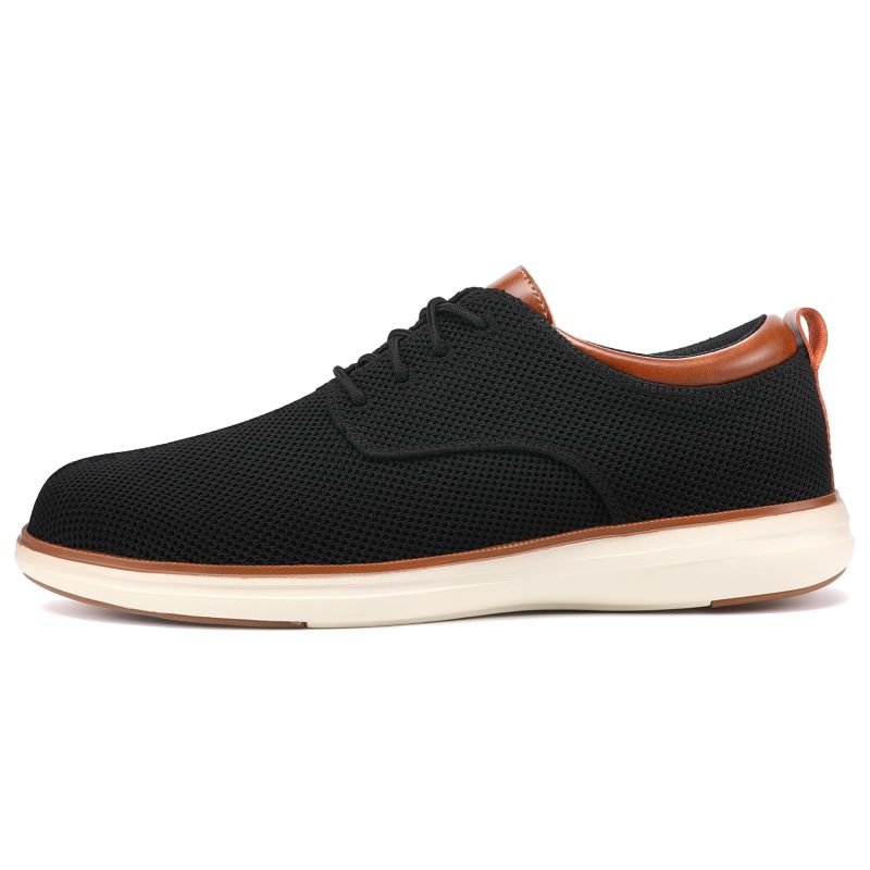 Men's Wide Breathable Knit Lace Up Oxford Casual Shoes