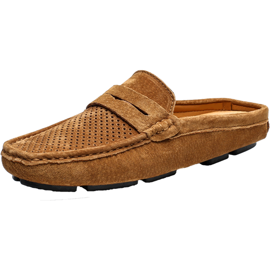 Men's Casual Half Slippers  Honeycomb Comfortable Breathable Lightweight Loafers Walking Beans Shoes