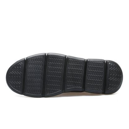 Vilocy Men's Platform Brogue Leather Oxford Shoes In Black