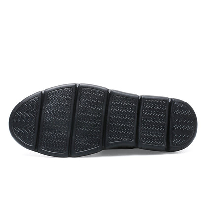 Vilocy Men's Platform Lace Up Leather Business Casual Shoes In Black