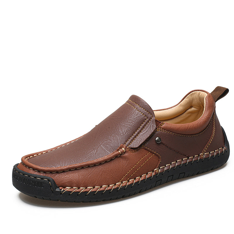 Men Casual Hand Stitched Soft Leather Loafers