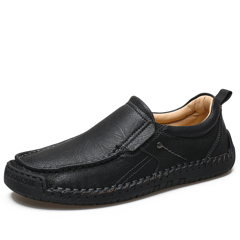 Men Casual Hand Stitched Soft Leather Loafers