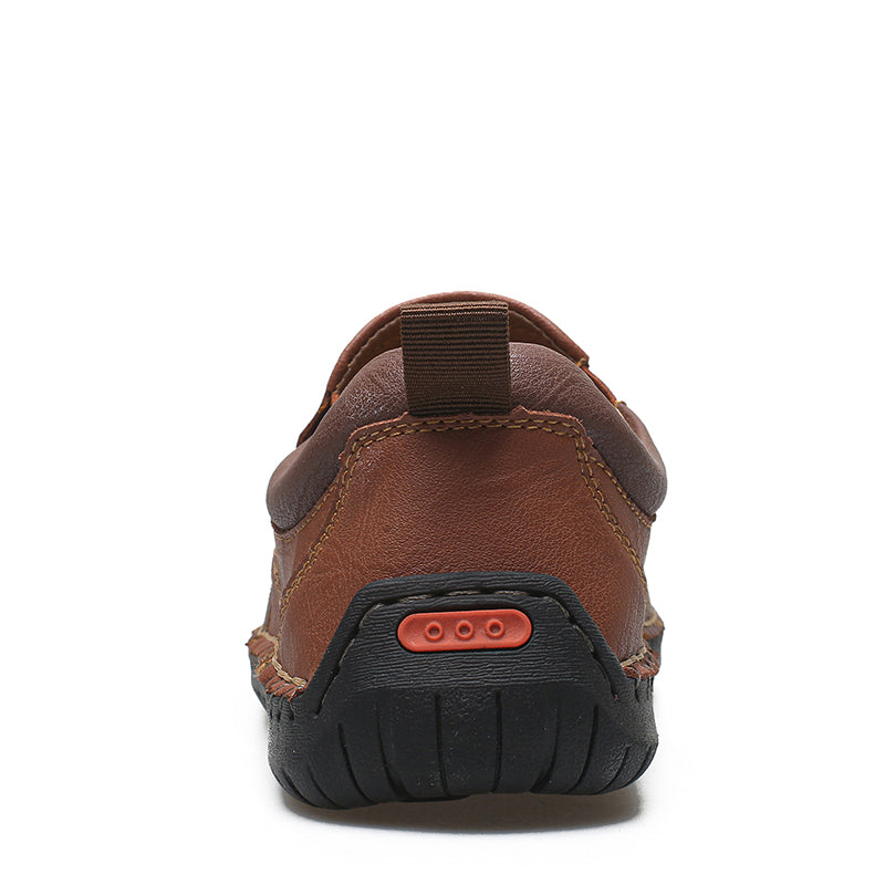 Men Casual Hand Stitched Soft Leather Loafers