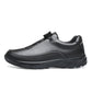 Men’s Rotary Buckle Black Leather Casual Sneakers