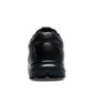 Men’s Rotary Buckle Black Leather Casual Sneakers