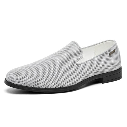 VILOCY Men's Breathable Knit Mesh Slip On Casual Loafers Shoes