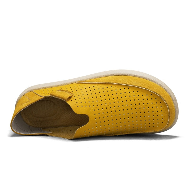 Mens Perforated Slip On Casual Loafers