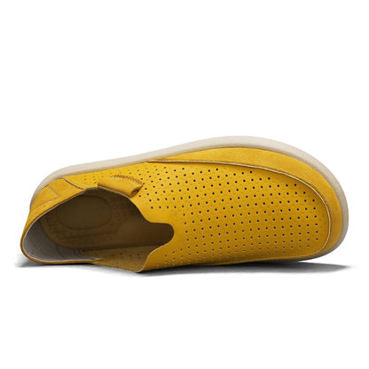 Mens Perforated Slip On Casual Loafers