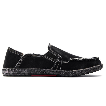 Men's Canvas Slip On Casual Moc Toe Loafers