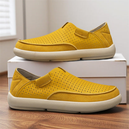 Mens Perforated Slip On Casual Loafers
