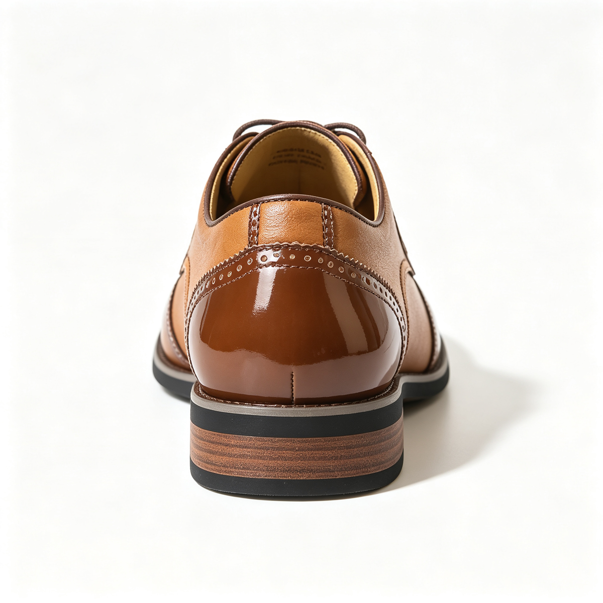 Men's Vintage Leather Brogue Lace‑up Dress Shoes