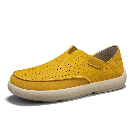 Mens Perforated Slip On Casual Loafers