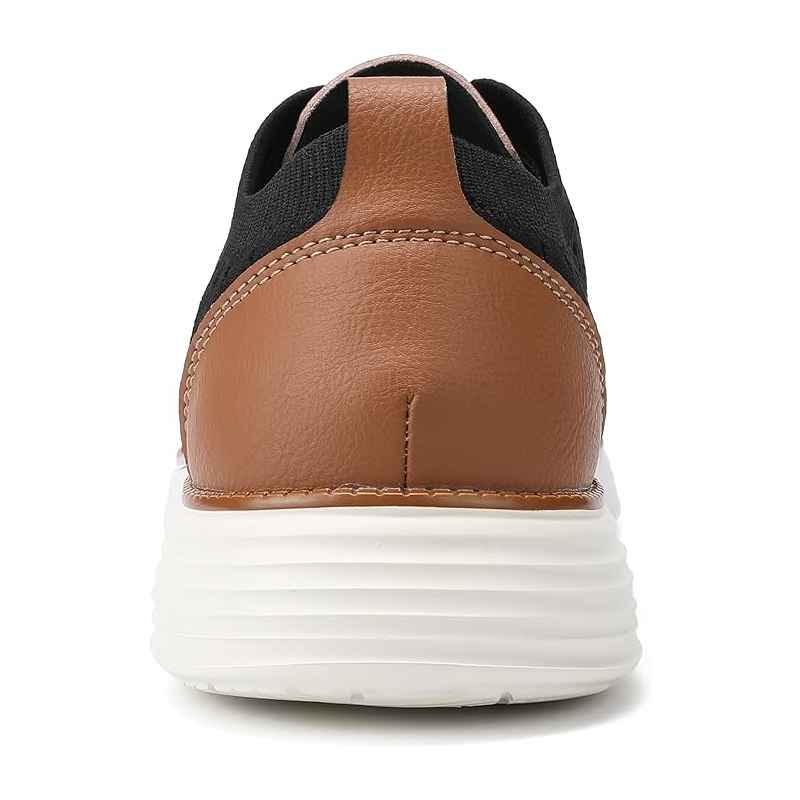 Men's Breathable Knit Lace Up Business Casual Oxford Shoes
